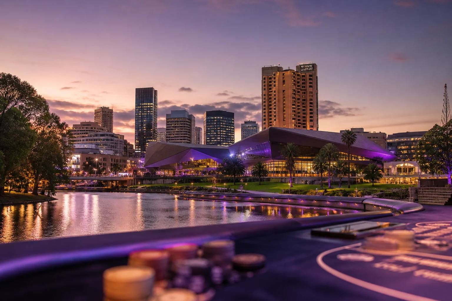 Editorial city guide graphic for Avantgarde Casino readers in Adelaide, SA