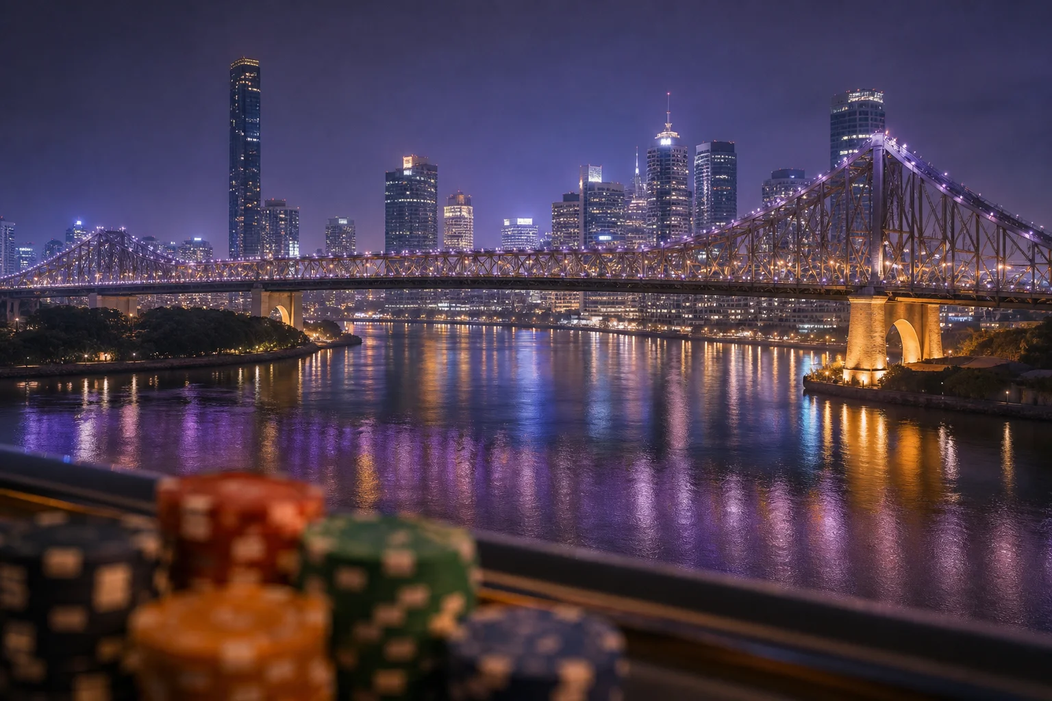 Editorial city guide graphic for Avantgarde Casino readers in Brisbane, QLD